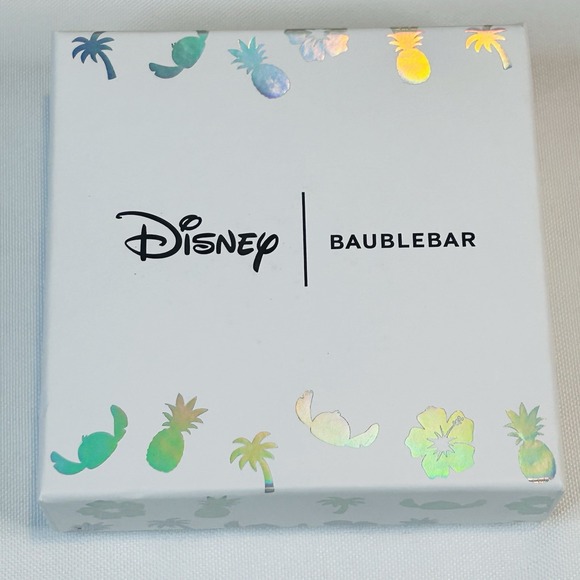 Disney Pixar Lilo & Stitch Hawaiian Baublebar Earrings Sparkling Pineapple - Picture 4 of 4